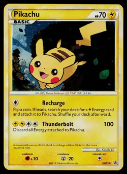 Pokemon Card Pikachu HGSS03 HGSS Holo Promo - Image 1