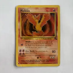 Moltres 27/62 - Non-Holo Fossil 1st Edition 1999 Pokemon TCG Card - NM - Image 1