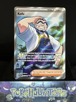 Pokemon Card Kofu 165/142 Full Art Trainer Stellar Crown Ultra Rare Near Mint - Image 1