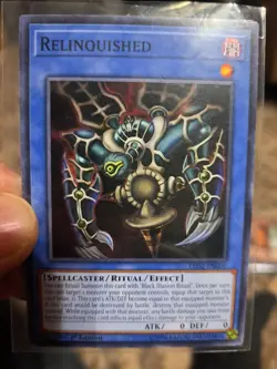 Yugioh Relinquished LED2-EN000 1st Ed NM NP (Bonus Card included) - Image 1