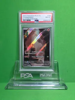 POKEMON 2023 SV 151 CHARMANDER ILLUSTRATION RARE 168 PSA 8 - Image 1