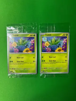 POKEMON SEALED ODDISH 102 PATH TO THE PEAK PROMO SET X2 - Image 1