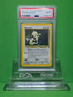 POKEMON 2001 NEO DISCOVERY SMEARGLE HOLO 11/75 PSA 8 - Image 1