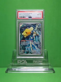 POKEMON 2025 DESTINED RIVALS MISTY'S PSYDUCK ILLUSTRATION RARE 193 PSA 8 - Image 1