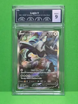 POKEMON 2022 SILVER TEMPEST LUGIA V ALTERNATE ART ULTRA RARE 186 PCG 9 - Image 1