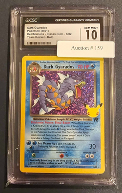 DARK GYARADOS Celebrations Team Rocket Holo #8 CGC 10 Pokemon - Image 1