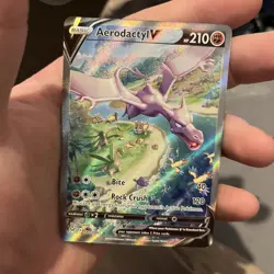 Pokemon Aerodactyl v Alt Art Ultra Rare Lost Origin 180/196 Near Mint Condition - Image 1