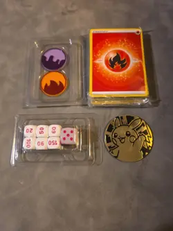 Official Pokemon TCG Lot, Random Coin, Energy Deck, Dice, And Markers - Image 1