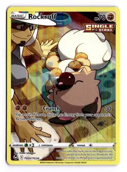 Pokemon Rockruff TG07/TG30 Sword & Shield Silver Tempest Trainer Gallery C - Image 1