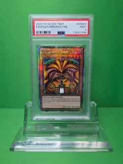 YU-GI-OH 2023 TN23 EXODIA THE FORBIDDEN ONE QUARTER CENTURY RARE #EN002 PSA 9 - Image 1