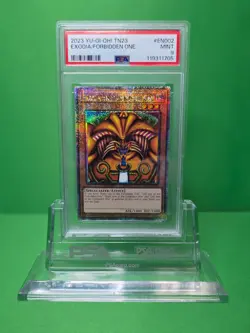 YU-GI-OH 2023 TN23 EXODIA THE FORBIDDEN ONE QUARTER CENTURY RARE #EN002 PSA 9 - Image 1