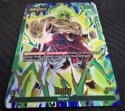 DBS Dragon Ball Fusion World FS03-01 Broly Leader ALT Trading Card DBZ FW - Image 1