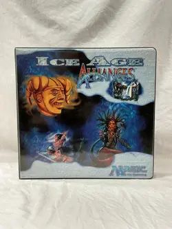 Magic the Gathering Ice Age Alliances Card Binder Good Shape! - Image 1