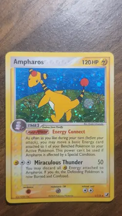 Ampharos - EX Unseen Forces 1/115 Holo Rare Pokemon Card TCG - Image 1