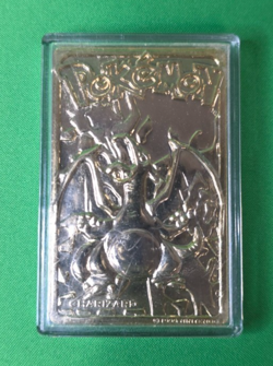 Pokemon 1999 23K Gold Plated Charizard Trading Card with PokeBall - Image 2
