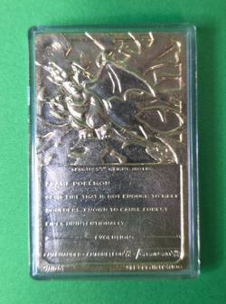 Pokemon 1999 23K Gold Plated Charizard Trading Card with PokeBall - Image 3