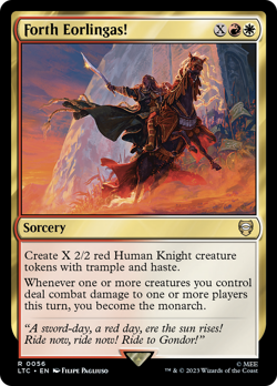 Forth Eorlingas! #56 | NM Near Mint | LTC Lord of the Rings Magic MTG - Image 1