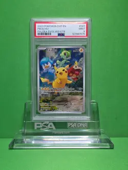 POKEMON 2023 PALDEA EVOLVED PIKACHU ETB PROMO 027 PSA 9 - Image 1