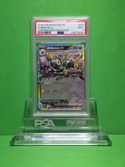 POKEMON 2025 PRISMATIC EVOLUTIONS UMBREON EX SURPREISE BOX 060 PSA 9 - Image 1
