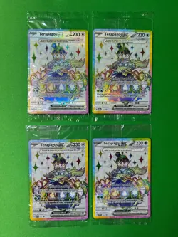 POKEMON SEALED TERAPAGOS EX 165 SCARLET VIOLET PROMO PLAYSET X4 - Image 1