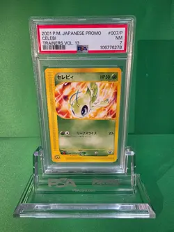 2001 POKEMON JAPANESE PROMO CELEBI TRAINERS VOL 13 007/P PSA 7 - Image 1