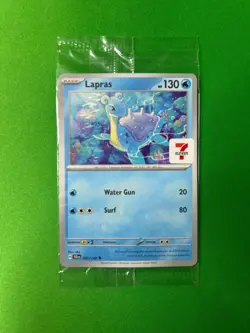 POKEMON SEALED LAPRAS 031/142 7 ELEVEN STAMPED STELLAR CROWN PROMO - Image 1