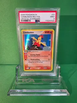 POKEMON 2006 CRYSTAL GUARDIANS COMBUSKEN REVERSE FOIL 31/100 PSA 9 - Image 1