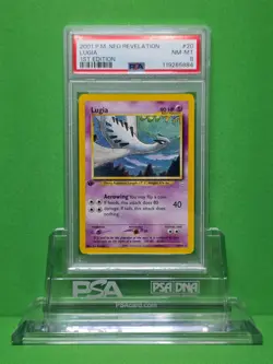 POKEMON 2001 NEO REVELATION LUGIA 1ST EDITION 20/64 PSA 8 - Image 1