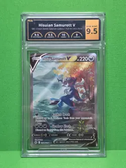 POKEMON 2023 CROWN ZENITH HISUIAN SAMUROTT V GALARIAN GALLERY GG51 PCG 9.5 - Image 1