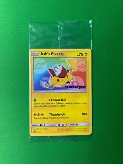 POKEMON SEALED ASH'S PIKACHU SM108 I CHOOSE YOU MOVIE PROMO - Image 1
