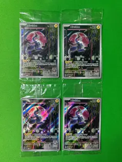 POKEMON SEALED MIRAIDON 013 SCARLET VIOLET ETB PROMO PLAYSET X4 - Image 1