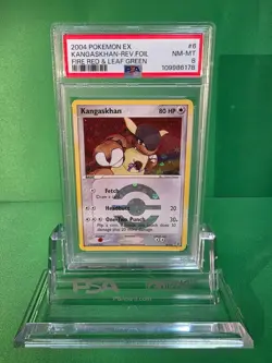 2004 POKEMON EX KANGASKHAN REVERSE FOIL FIRE RED & LEAF GREEN 6/112 PSA 8 - Image 1