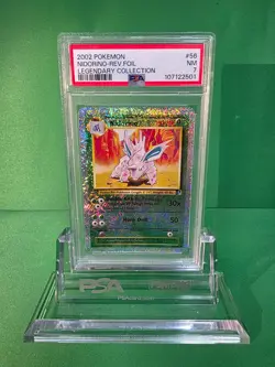 2002 POKEMON NIDORINO REVERSE FOIL LEGENDARY COLLECTION 56/110 PSA 7 - Image 1