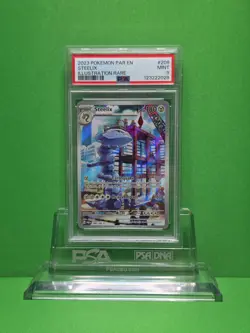 POKEMON 2023 PARADOX RIFT STEELIX ILLUSTRATION RARE 208 PSA 9 - Image 1