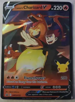 Pokemon TCG Lance's Charizard V SWSH133 SWSH: Sword & Shield Promo Celebrations - Image 1
