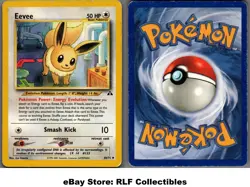 2002 Pokemon, Neo Discovery, #38/75 Eevee, Uncommon (c) - Image 1
