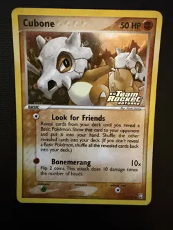 Cubone EX Team Rocket Returns #51/109 Reverse Holo 2004 Stamped Pokemon - Image 1