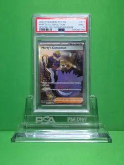 POKEMON 2024 TEPORAL FORCES MORTY'S CONVICTION SIR 211 PSA 9 - Image 1