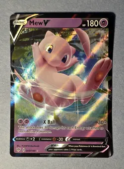 Mew V | Pokemon Swsh03: Darkness Ablaze Ultra Rare Full Art Holo 069/189 - Image 2