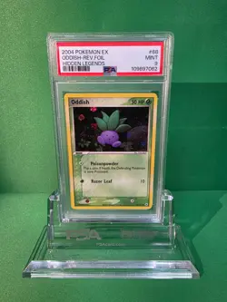POKEMON 2004 EX HIDDEN LEGENDS ODDISH REVERSE FOIL 68/101 PSA 9 - Image 1