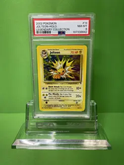2002 POKEMON LEGENDARY COLLECTION 14 JOLTEON-HOLO PSA 8 - Image 1