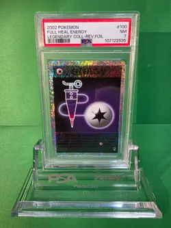 2002 POKEMON FULL HEAL ENERGY LEGENDDARY COLLECTION REVERSE FOIL PSA 7 - Image 1