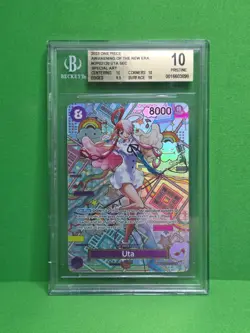 ONE PIECE 2023 OP02 UTA CHARACTER SECRET RARE OP02-120 BGS PRISTINE 10 - Image 1