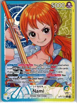 Nami (Alt Art) OP11-041 English A Fist of Divine Speed - One Piece Card - NM - Image 1