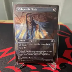 MTG Whispersilk Cloak Commander: The Lost Caverns of Ixalan #119 Borderless - Image 1