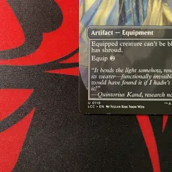 MTG Whispersilk Cloak Commander: The Lost Caverns of Ixalan #119 Borderless - Image 5