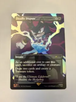 (1x) Deadly Dispute - Secret Lair Drop x Sonic - Rainbow Foil - NM - MTG - SLD - Image 1