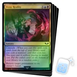 FOIL DENY REALITY (SURGE FOIL) X4 Warhammer 40,000 Magic MTG MINT CARD - Image 1