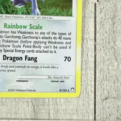 Pokemon Garchomp 2007 LV.66 Holo Card 9/123 Mysterious Treasures Series VLP - Image 4