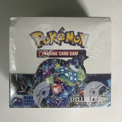 Pokemon TCG Scarlet And Violet Stellar Crown Booster Box Factory Sealed 36 Packs - Image 1
